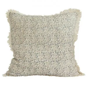 Iris Cotton Crepe Scatter Cushion Cover, Blue / Beige by Provencal Treasures, a Cushions, Decorative Pillows for sale on Style Sourcebook