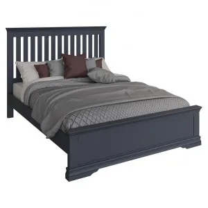 Durham Wooden Bed, Queen, Midnight Grey by Krendler Furniture, a Beds & Bed Frames for sale on Style Sourcebook