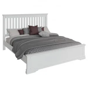 Durham Wooden Bed, King, White by Krendler Furniture, a Beds & Bed Frames for sale on Style Sourcebook