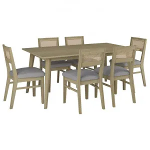 Andros 7 Piece Acacia Timber Dining Table Set, 180cm by Dodicci, a Dining Sets for sale on Style Sourcebook