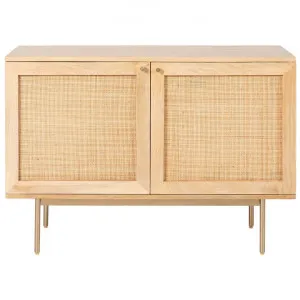 Herons Mango Wood & Rattan 2 Door Sideboard, 100cm by Dodicci, a Sideboards, Buffets & Trolleys for sale on Style Sourcebook