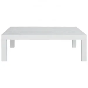 Biloxi Aluminium Outdoor Coffee Table, 133cm, White by Dodicci, a Tables for sale on Style Sourcebook