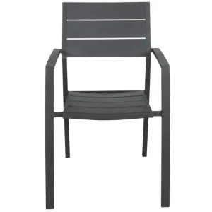 Ballebro Aluminium Outdoor Dining Chair, Gunmetal by Dodicci, a Outdoor Chairs for sale on Style Sourcebook