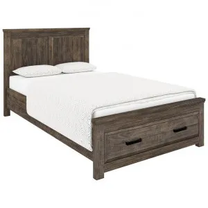 Amherst Rustic Pine Timber Bed with End Drawer, King Single by Dodicci, a Beds & Bed Frames for sale on Style Sourcebook