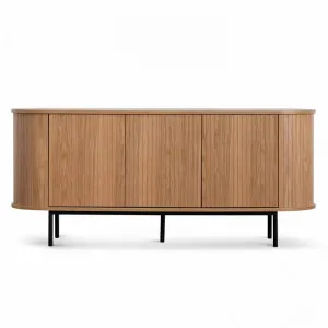 Cermenate 3 Door Oval Sideboard, 170cm, Natural by Conception Living, a Sideboards, Buffets & Trolleys for sale on Style Sourcebook