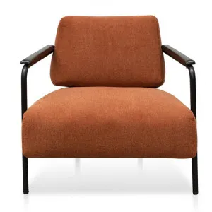 Raiford Fabric & Metal Armchair, Burnt Orange by Conception Living, a Chairs for sale on Style Sourcebook