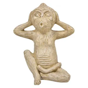 Wise Monkey Statue, Hear No Evil by Casa Sano, a Statues & Ornaments for sale on Style Sourcebook