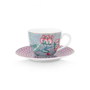 Pip Studio Flower Festival Porcelain Espresso Cup & Saucer Set by Pip Studio, a Cups & Mugs for sale on Style Sourcebook