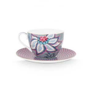Pip Studio Flower Festival Porcelain Coffee Cup & Saucer Set by Pip Studio, a Cups & Mugs for sale on Style Sourcebook