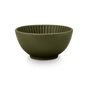 VTWonen Relievo Porcelain Large Bowl, Set of 4, Dark Green by vtwonen, a Bowls for sale on Style Sourcebook