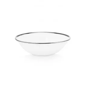 VTWonen Michallon Rim Porcelain Round Bowl, 15cm, White / Silver by vtwonen, a Bowls for sale on Style Sourcebook