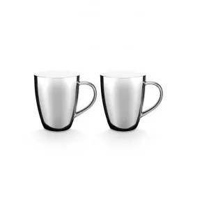 VTWonen Michallon Porcelain XL Mug, Set of 2, Silver by vtwonen, a Cups & Mugs for sale on Style Sourcebook