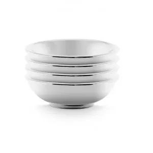 VTWonen Michallon Porcelain Tea Tip / Sauce Bowl, Set of 4, Silver by vtwonen, a Bowls for sale on Style Sourcebook