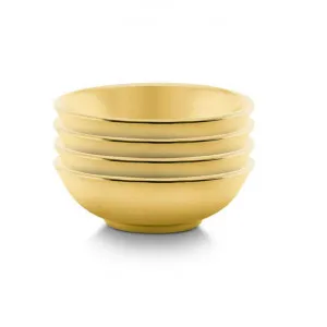 VTWonen Michallon Porcelain Tea Tip / Sauce Bowl, Set of 4, Gold by vtwonen, a Bowls for sale on Style Sourcebook