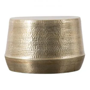 Indore Hammered Metal Round Coffee Table, 60cm by Casa Bella, a Coffee Table for sale on Style Sourcebook
