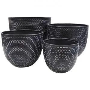 Kutna 4 Piece Metal Pot Planter Set by Searles, a Plant Holders for sale on Style Sourcebook