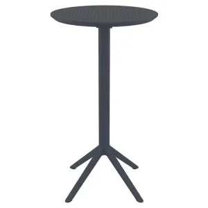 Siesta Sky Commercial Grade Indoor / Outdoor Round Folding Bar Table, 60cm, Anthracite by Siesta, a Tables for sale on Style Sourcebook
