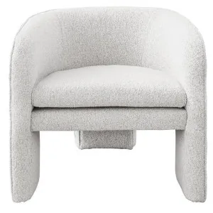 Allenton Boucle Fabric Occasional Armchair, Off White by Viterbo Modern Furniture, a Chairs for sale on Style Sourcebook