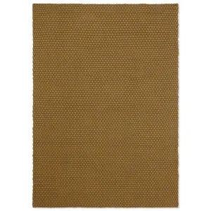 Brink & Campman Lace Indoor / Outdoor Designer Rug, 200x140cm, Mustard / Taupe by Brink & Campman, a Outdoor Rugs for sale on Style Sourcebook