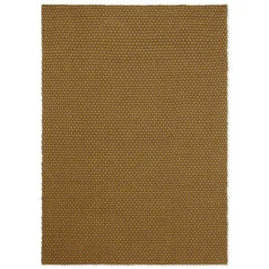 Brink & Campman Lace Indoor / Outdoor Designer Rug, 350x250cm, Mustard / Taupe by Brink & Campman, a Outdoor Rugs for sale on Style Sourcebook