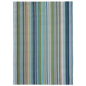 Harlequin Spectro Stripes Indoor / Outdoor Designer Rug, 230x160cm, Marine by Harlequin, a Outdoor Rugs for sale on Style Sourcebook