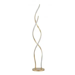 Acropora Metal Spiral LED Floor Lamp, Gold by Lexi Lighting, a Floor Lamps for sale on Style Sourcebook