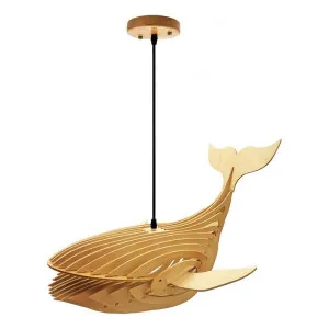 Wooden Whale Pendant Light, Medium by Laputa Lighting, a Pendant Lighting for sale on Style Sourcebook