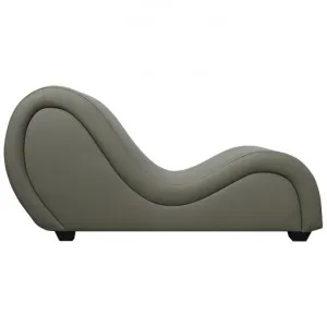 Kama Sutra Tantra Faux Leather Lounge Chair, Grey by Everblooming, a Chairs for sale on Style Sourcebook