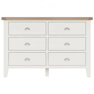 Andorra Wooden 6 Drawer Dresser, White by Krendler Furniture, a Dressers & Chests of Drawers for sale on Style Sourcebook