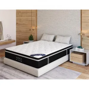Eclipse Boxed Luxury Euro Top Pocket Spring Medium Mattress, King by ZZiZZ, a Mattresses for sale on Style Sourcebook