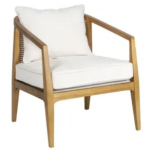 Amalfi Bayamo Timber & Rattan Armchair with Cushion, Natural by Amalfi, a Chairs for sale on Style Sourcebook