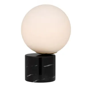 Novio Marble & Glass Table Lamp, Black by Telbix, a Table & Bedside Lamps for sale on Style Sourcebook