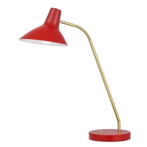 Farbon Metal Desk Lamp, Red by Telbix, a Desk Lamps for sale on Style Sourcebook