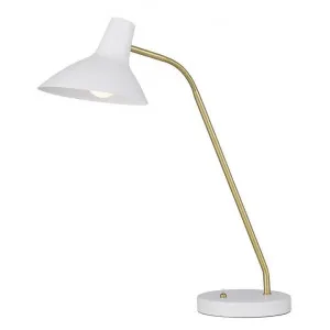 Farbon Metal Desk Lamp, White by Telbix, a Desk Lamps for sale on Style Sourcebook