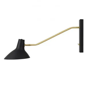 Farbon Metal Wall Light, Swing Arm, Black by Telbix, a Wall Lighting for sale on Style Sourcebook