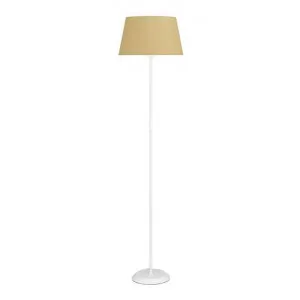 Jaxon Metal Base Floor Lamp, White / Wheat by Telbix, a Floor Lamps for sale on Style Sourcebook
