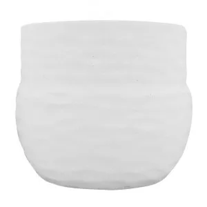 Kima Ceramic Planter Pot, Type A, Large, White by NF Living, a Plant Holders for sale on Style Sourcebook