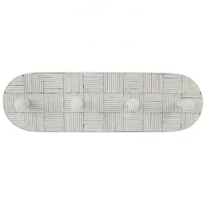 Hughes Rattan Wall Hook, White by NF Living, a Wall Shelves & Hooks for sale on Style Sourcebook
