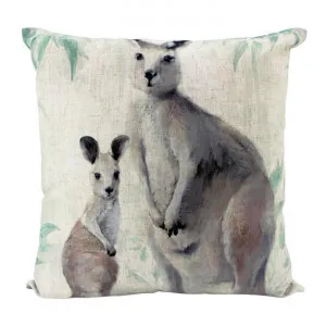 Orana Kangaroo Linen Blend Scatter Cushion by NF Living, a Cushions, Decorative Pillows for sale on Style Sourcebook