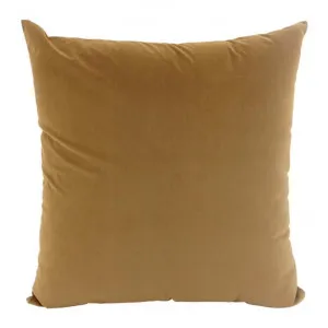 Aria Feather Filled Velvet Euro Cushion, Caramel by NF Living, a Cushions, Decorative Pillows for sale on Style Sourcebook