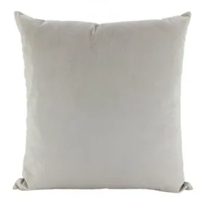 Aria Feather Filled Velvet Euro Cushion, Mushroom by NF Living, a Cushions, Decorative Pillows for sale on Style Sourcebook