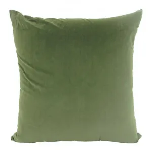 Aria Feather Filled Velvet Euro Cushion, Olive by NF Living, a Cushions, Decorative Pillows for sale on Style Sourcebook