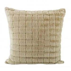Rorbuer Waffle Plush Scatter Cushion, Beige by NF Living, a Cushions, Decorative Pillows for sale on Style Sourcebook