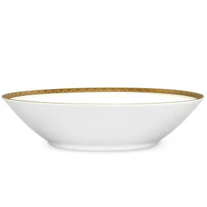 Noritake Charlotta Gold Microwave Safe Fine Porcelain Coupe Bowl by Noritake, a Bowls for sale on Style Sourcebook