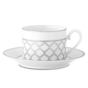 Noritake Eternal Palace Fine Porcelain Tea Cup & Saucer Set, Platinum by Noritake, a Cups & Mugs for sale on Style Sourcebook