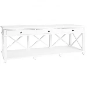 Manto Timber 3 Drawer TV Unit, 154cm, White by Canvas Sasson, a Entertainment Units & TV Stands for sale on Style Sourcebook