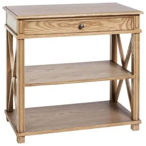 Manto Timber Bedside Table, Large, Elm by Canvas Sasson, a Bedside Tables for sale on Style Sourcebook