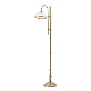 Marina Metal Adjustable Floor Lamp, Antique Brass by Mercator, a Floor Lamps for sale on Style Sourcebook