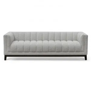 Mysen Boucle Fabric Sofa, 3 Seater, Light Grey by Conception Living, a Sofas for sale on Style Sourcebook