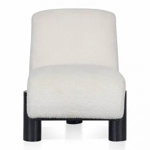 Arosio Boucle Fabric Lounge Chair, Ivory by Conception Living, a Chairs for sale on Style Sourcebook